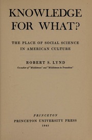 Cover of edition knowledgeforwhat0000robe