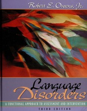 Cover of edition languagedisorder0000owen
