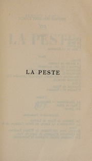 Cover of edition lapeste0000unse