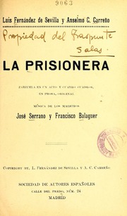 Cover of edition laprisionerazarz1849serr