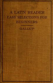 Cover of edition latinreadereasys00gall