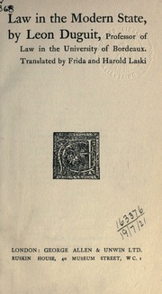 Cover of edition lawinmodernstate00duguuoft