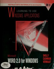 Cover of edition learningtousewi00shel