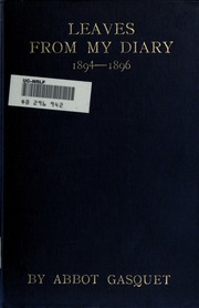 Cover of edition leavesfrommydiar00gasqrich