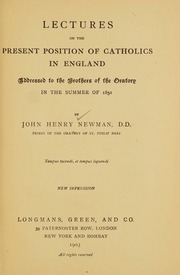 Cover of edition lecturesonpresen00newm_0