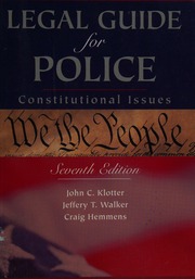 Cover of edition legalguideforpol0000klot_d9k8