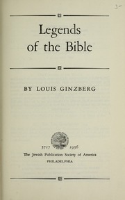 Cover of edition legendsofbible00ginz