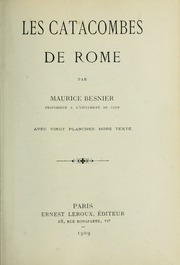Cover of edition lescatacombesder00besn
