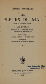 Cover of edition lesfleursdumalte0000baud
