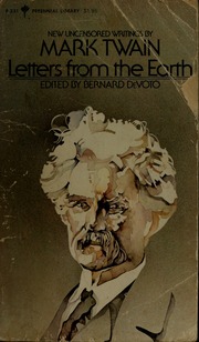 Cover of edition lettersfromearth00twai