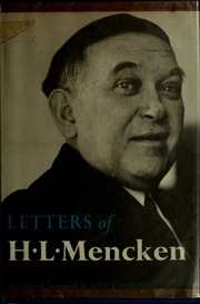 Cover of edition lettersofhlmenck00menc