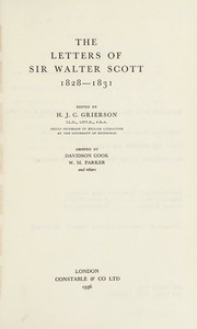 Cover of edition lettersofsirwalt0011scot
