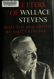 Cover of edition lettersofwallace00stev
