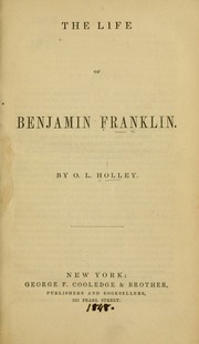 Cover of edition lifeofbenjaminfr00holl