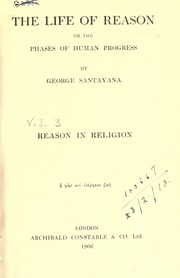 Cover of edition lifeofreason03santuoft