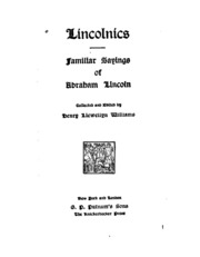 Cover of edition lincolnicsfamil00lincgoog