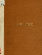 Cover of edition lincolnletters03linc