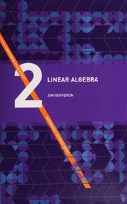 Cover of edition linearalgebra0000heff