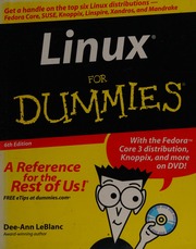 Cover of edition linuxfordummies0000lebl