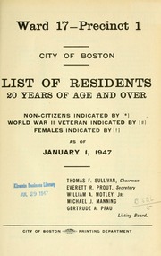 Cover of edition listofresidentst194717bost