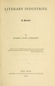 Cover of edition literaryindustri00banc