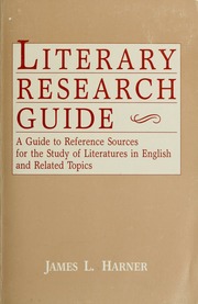 Cover of edition literaryresearch00harn