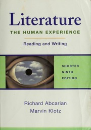 Cover of edition literaturehumane00abca