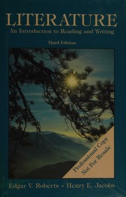 Cover of edition literatureintrod0000robe_v8e6