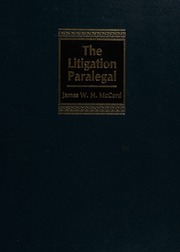 Cover of edition litigationparale0000mcco