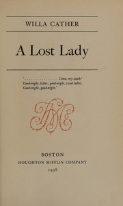 Cover of edition lostlady0000cath_z1v7