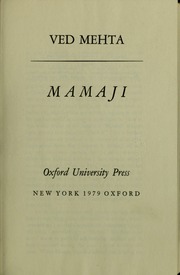 Cover of edition mamaji00meht
