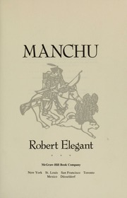 Cover of edition manchurobe00eleg