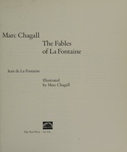 Cover of edition marcchagallfable0000lafo