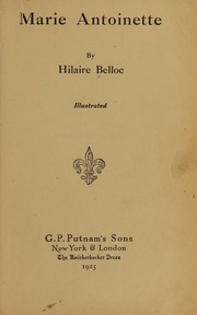 Cover of edition marieantoinette0000bell