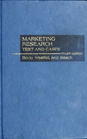 Cover of edition marketingresearc00boyd_0