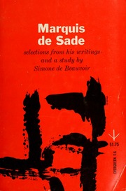 Cover of edition marquisdesade00sade