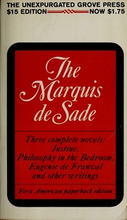 Cover of edition marquisdesadecom00saderich