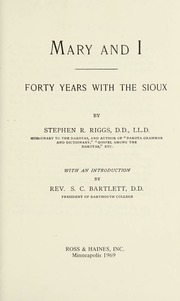 Cover of edition maryifortyyearsw0000rigg
