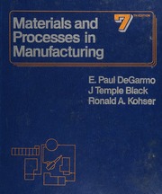 Cover of edition materialsprocess0000dega_v2l8