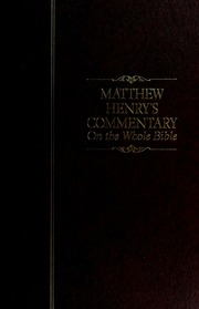 Cover of edition matthewhenryscom01matt