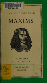Cover of edition maxims0000laro