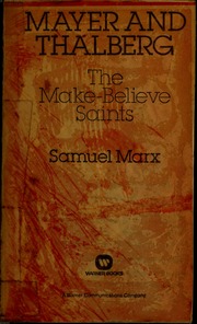 Cover of edition mayerthalbergmak00marx