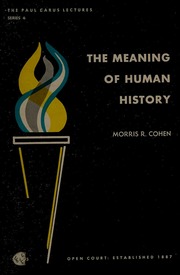 Cover of edition meaningofhumanhi0000unse