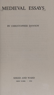 Cover of edition medievalessays0000daws
