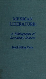 Cover of edition mexicanliteratur0000fost