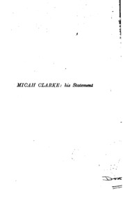 Cover of edition micahclarkehiss00doylgoog