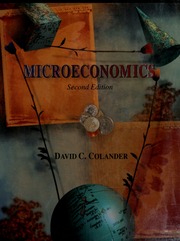 Cover of edition microeconomics00cola