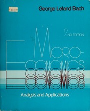 Cover of edition microeconomicsan00bach