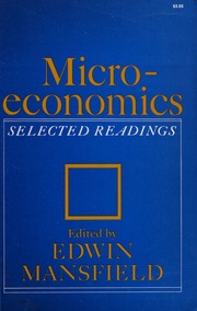 Cover of edition microeconomicsse0000mans