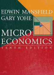 Cover of edition microeconomicsth0000mans_d7j2